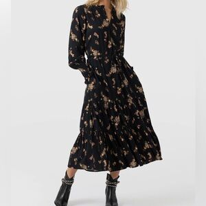 Saint + Sofia Olivia Zip Up Dress - Highland Paisley Size 2